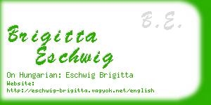 brigitta eschwig business card